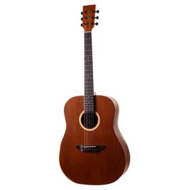 Imagem de Violão rozini rx340 at.f.m custom elétrico folk mahogany com bag, Natu