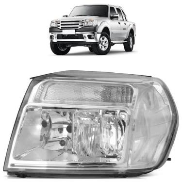 Imagem de Farol Dianteiro Ranger 2010 2011 2012 Máscara Cromada - Automotive Imp