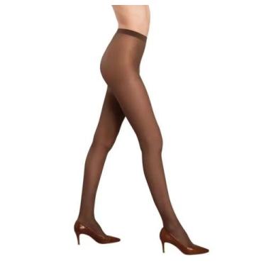Imagem de Meia Calça Loba Lupo Clássica 5760 Fina Fio 15 Microfibra, Brow, M