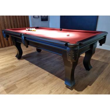 Imagem de Mesa de Sinuca - 1,96x1,06 - Nelson Bilhares, Bordô