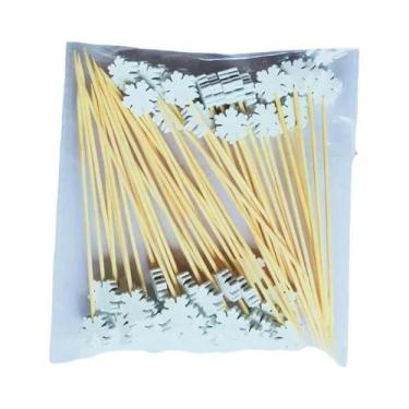 Imagem de Ornamento De Natal Com 50 Peças: Palitos De Bambu Descartáveis Com Elf