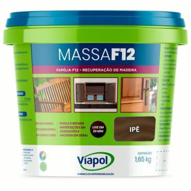 Imagem de Massa Calafetar Correção Madeira Viapol F12 1,65Kg Ipe