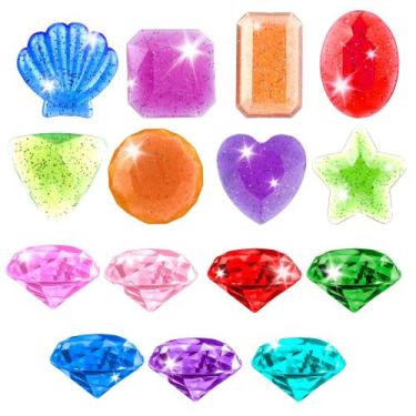 Imagem de Brinquedos de piscina Diving Gems Leislam, 15 unidades para jogos de s