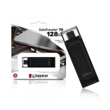 Imagem de Pen Drive 128gb Usb C 3.2 DataTraveler 70 - 70mb/s Leit DT70/128GB Kin