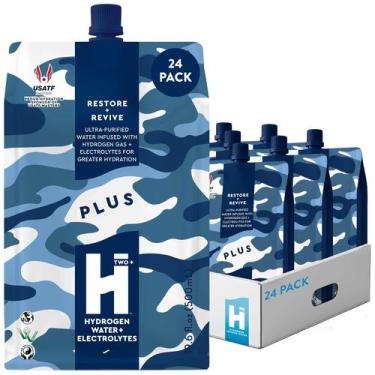 Imagem de Água HTWO Plus com Hidrogênio e Eletrólitos 500 ml  Pacote com 24 unid