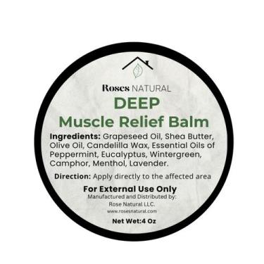 Imagem de Bálsamo Muscular Roses Natural 57 ml com Manteiga de Karité e Óleos