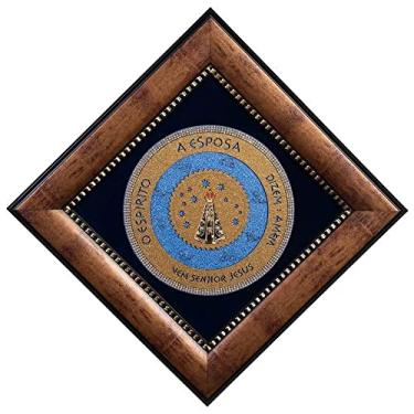 Imagem de Quadro Nossa Senhora Aparecida Moldura Luxo 42 x 42 cm