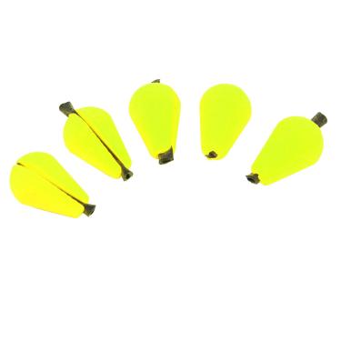 Imagem de Indicador de greve de espuma de gota de lágrima, prático fácil de transportar espuma de flutuação gota de lágrima fácil de instalar para acessório de pesca ao ar livre(Amarelo fluorescente)