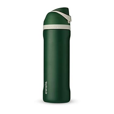 Imagem de Garrafa térmica Owala Harry Potter FreeSIP, com canudo, sem BPA, 709 ml, Sonserina