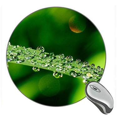 Imagem de Mouse pad de borracha para jogos Macro Green Leaf Water Drops