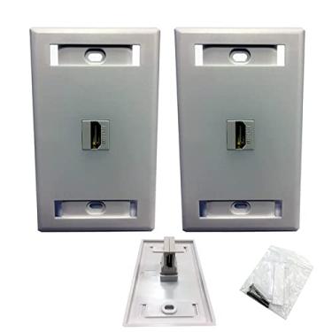 Imagem de Kit 2 Espelhos de parede 4 x 2 c/keystone HDMI de 90 Graus