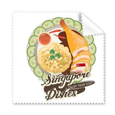 Imagem de Pano de limpeza de arroz hainanês de galinha Singapura, 5 peças