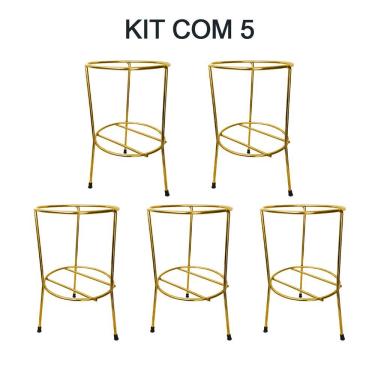 Imagem de Kit 5 Suportes De Solo Tripé Extintor Pqs De 4kg e 6kg