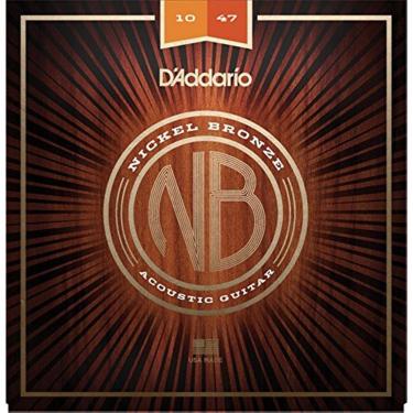 Imagem de Encordoamento Violão Aço D`addario Nickel Bronze 010 NB1047