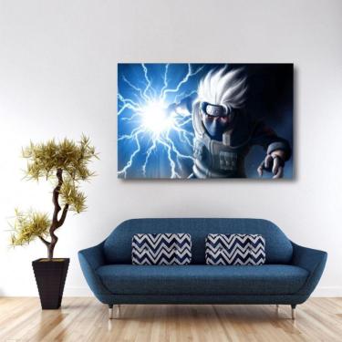 Imagem de Quadro Kakashi Sensei Naruto decorativo com Tela em Tecido