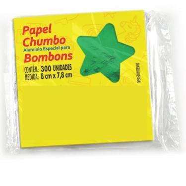 Imagem de Papel Chumbo Para Bombom E Trufa 8X7,8cm 300 Unidades - Lucky Fest