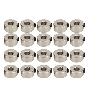 Imagem de Conjunto de rolha de trem de pouso de 20 peças, rolhas de roda de trem de pouso de aeronaves RC de aço inoxidável de 3,1 mm, trem de pouso de colar de roda de prata para substituição de avião RC.