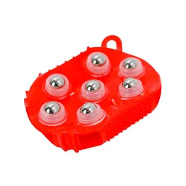 Imagem de Massageador Luva Corporal Massagem Estética Manual 7 Esferas (Azul)