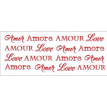 Imagem de Stencil de Acetato para Pintura OPA 10 x 30 cm - 1998 Estamparia Amor