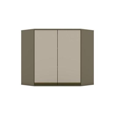 Imagem de Armário Aéreo Canto Oblíquo 02 Portas Connect Henn Duna Com Cristal