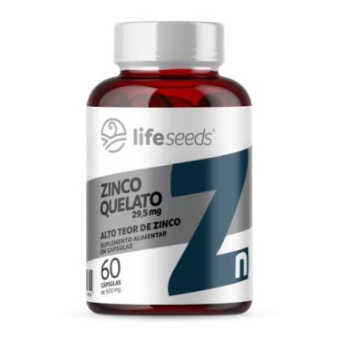 Imagem de Zinco Quelato 29,5mg Concentrado - 1 Pote - 60 Cápsulas (2 Meses)