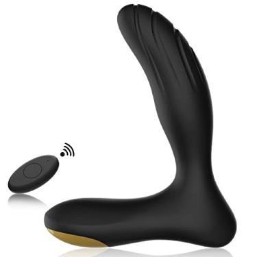 Imagem de Massageador de próstata vibratório à prova d'água para iniciantes, brinquedo sexual anal pessoal com controle remoto para brincar com as mãos livres, plugue traseiro recarregável com 10 vibrações para homens e mulheres