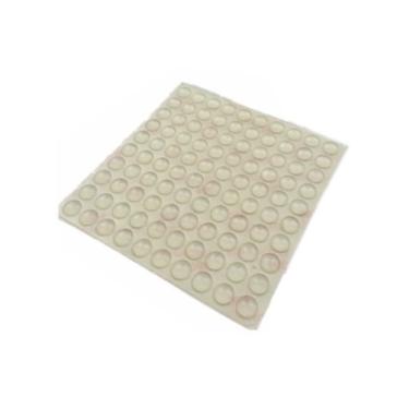 Imagem de TECKEEN Pés de borracha de silicone, círculo, autoadesivo, autoadesivo, redondo e transparente