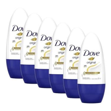 Imagem de 6 Desodorantes Dove Antitranspirante Roll On Original 50ml Original