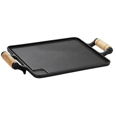 Imagem de Chapa Bifeteira de Ferro Fundido 24x40cm 2 alças FS-10.1