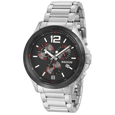 Imagem de Relógio Magnum Masculino Ref: Ma33497t Cronógrafo Prateado
