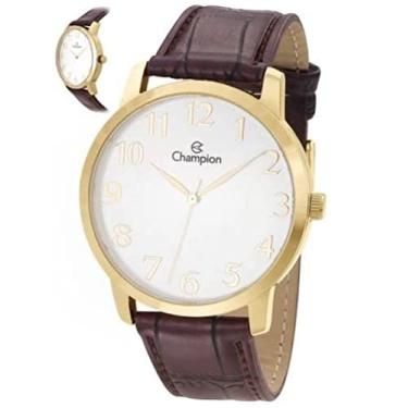 Imagem de Relogio Feminino Champion Couro Marron CN20640B