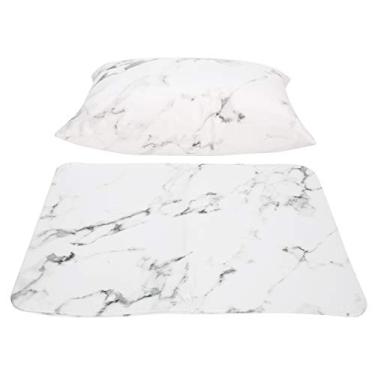 Imagem de Almofada de mesa para arte de unhas, almofada para descanso de mão, materiais bonitos e práticos confortáveis de usar loja de manicure para casa (branco)