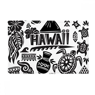 Imagem de DIYthinker Hawaiian Islands Celebrate America USA Tapete antiderrapante para porta de banheiro
