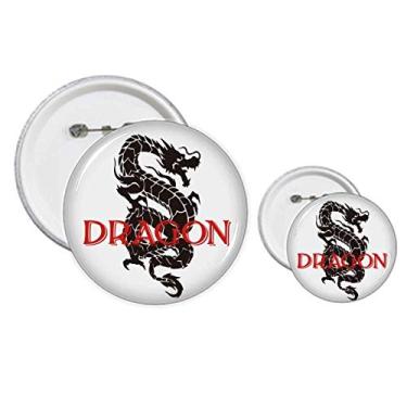 Imagem de Kit de artesanato com broches de dragão e mito do leste oeste