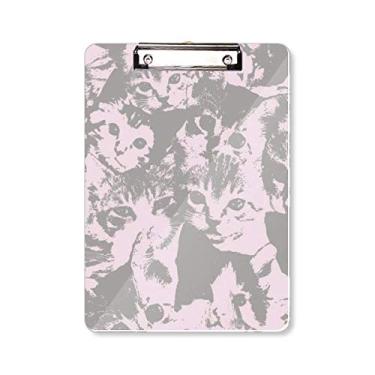 Imagem de Pôster fashion para gatos protege animais amantes de animais de estimação, pasta, bloco de anotações, placa de apoio A4