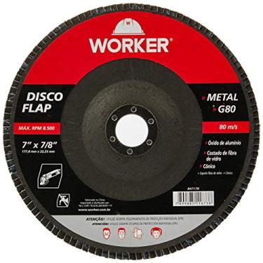 Imagem de Worker Disco Flap Curvo G80 180X22 2Mm Metal