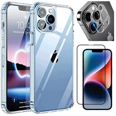 Imagem de Kit Capa Capinha Case Para Apple iPhone 13 Pro + Película De Vidro Temperado 3D + Película De Câmera (GL BRAZIL)
