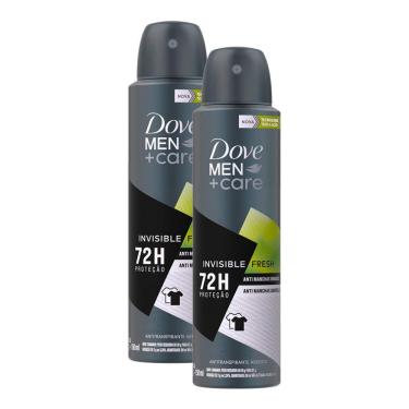Imagem de Kit 2 Desodorante Dove Men + Care Invisible Fresh Aerosol Antitranspirante 72h 150ml