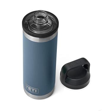 Imagem de YETI Garrafa Rambler de 510 g, à prova de vazamento, isolada a vácuo, aço inoxidável com tampa Chug, azul nórdico