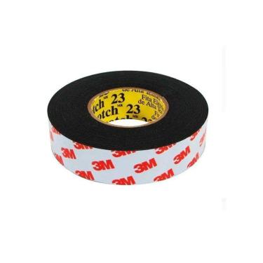 Imagem de Fita Isolante Preta Auto Fusão 19mm 10mt Scotch 23br Profissional 3m