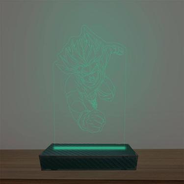 Imagem de Luminária Led 3d Goku Abajur Luxo