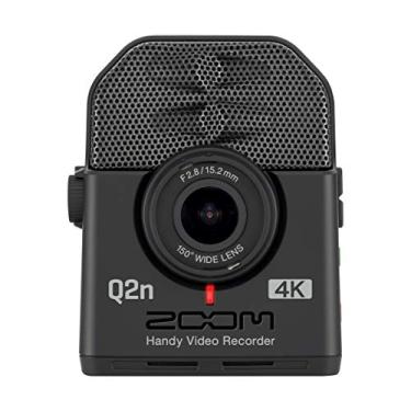 Imagem de Zoom Gravador de vídeo prático Q2n-4K, vídeo de alta definição 4K/30P, tamanho compacto, microfones estéreo, lente grande angular, para gravação de música, vídeo, vídeos do YouTube, transmissão ao