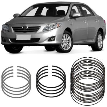 Imagem de Jogo Anel Segmento STD Toyota Corolla 1.8 2001 a 2011 Metal Leve