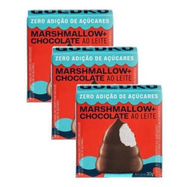 Imagem de 3 Musa Marshmallow Chocolate Leite Zero Açúcar Goldko 30G