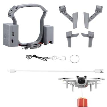 Imagem de Sistema de de ar com trem de pouso para drone DJI Air 3, sistema de liberação de carga útil, dispositivo de transporte de entrega para DJI Air 3 Casamento/linha de pesca lançador de anel de isca