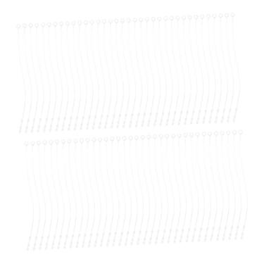 Imagem de TOPPERFUN Laços De Plástico 5000 Unidades Linha de tag registrada Fio de etiqueta de preço Fio de selagem de etiqueta cabeça redonda corda de vedação Funda Rótulo cordão branco