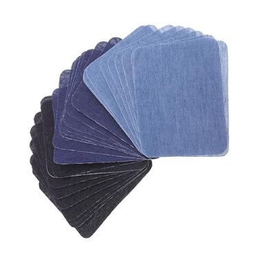 Imagem de Tofficu 30 Unidades Artesanato ferro no remendo jeans Adesivo para roupas Adesivo para consertar roupas remendo do cotovelo da camisa da camisola adesivos multicoloridos recortar Bandeira