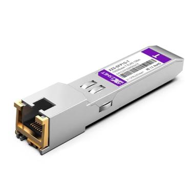 Imagem de XZSNET Transceptor SFP 1000BASE-T, SFP para RJ45, módulo SFP para Ethernet de cobre de 1,25 G compatível com Cisco GLC-T/SFP-GE-T, Ubiquiti UniFi UF-RJ45-1G, Mikrotik, Meraki, Netgear, D-Link e mais,