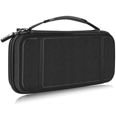 Imagem de Fintie Capa de transporte para Nintendo Switch – [à prova de choque] Capa protetora rígida portátil bolsa de viagem com 10 compartimentos para cartão de jogo e bolso interno para console Nintendo Swit