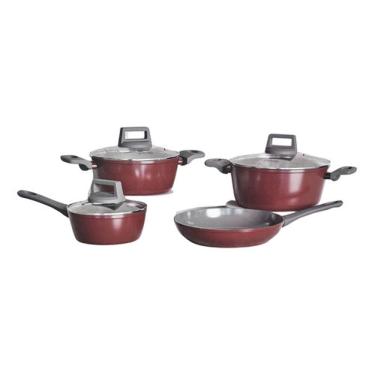 Imagem de Conjunto 4 Panelas Ceramica Antiaderente Chili Saphir Jomafe